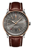Buy Shop Breitling Navitimer Automatic 41 Grey Dial Brown Leather Strap Watch for Men - U17326121M1P1 USA Online