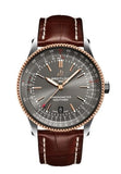 Buy Shop Breitling Navitimer Automatic 41 Grey Dial Brown Leather Strap Watch for Men - U17326121M1P1 USA Online