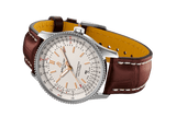 Buy Shop Breitling Navitimer Automatic 41 White Dial Brown Leather Strap Watch for Men - A17326211G1P2 USA Online