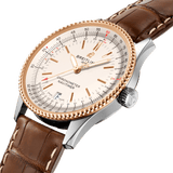 Buy Shop Breitling Navitimer Automatic 41 White Dial Brown Leather Strap Watch for Men - A17326211G1P2 USA Online