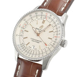 Buy Shop Breitling Navitimer Automatic 41 White Dial Brown Leather Strap Watch for Men - A17326211G1P2 USA Online