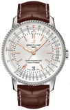 Buy Shop Breitling Navitimer Automatic 41 White Dial Brown Leather Strap Watch for Men - A17326211G1P2 USA Online