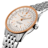 Buy Shop Breitling Navitimer Automatic 41 White Dial Two Tone Steel Strap Watch for Men - U17326211G1U1 USA Online