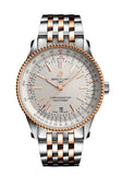 Buy Shop Breitling Navitimer Automatic 41 White Dial Two Tone Steel Strap Watch for Men - U17326211G1U1 USA Online