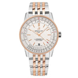 Buy Shop Breitling Navitimer Automatic 41 White Dial Two Tone Steel Strap Watch for Men - U17326211G1U1 USA Online