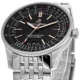 Buy Shop Breitling Navitimer Automatic 41mm Black Dial Silver Steel Strap Watch for Men - A17326241B1A1 USA Online
