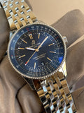 Buy Shop Breitling Navitimer Automatic 41mm Blue Dial Silver Steel Strap Watch for Men - A17326161C1A1 USA Online