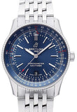 Buy Shop Breitling Navitimer Automatic 41mm Blue Dial Silver Steel Strap Watch for Men - A17326161C1A1 USA Online