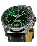 Buy Shop Breitling Navitimer Automatic 41mm Green Dial Green Leather Strap Watch for Men - A17326361L1P1 USA Online