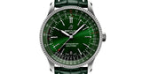 Buy Shop Breitling Navitimer Automatic 41mm Green Dial Green Leather Strap Watch for Men - A17326361L1P1 USA Online
