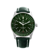 Buy Shop Breitling Navitimer Automatic 41mm Green Dial Green Leather Strap Watch for Men - A17326361L1P1 USA Online