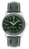 Buy Shop Breitling Navitimer Automatic 41mm Green Dial Green Leather Strap Watch for Men - A17326361L1P1 USA Online