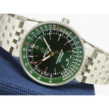 Buy Shop Breitling Navitimer Automatic 41mm Green Dial Silver Steel Strap Watch for Men - A17326361L1A1 USA Online