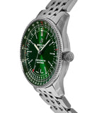 Buy Shop Breitling Navitimer Automatic 41mm Green Dial Silver Steel Strap Watch for Men - A17326361L1A1 USA Online
