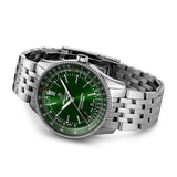 Buy Shop Breitling Navitimer Automatic 41mm Green Dial Silver Steel Strap Watch for Men - A17326361L1A1 USA Online