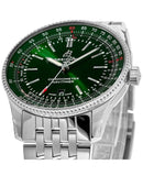 Buy Shop Breitling Navitimer Automatic 41mm Green Dial Silver Steel Strap Watch for Men - A17326361L1A1 USA Online