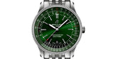 Buy Shop Breitling Navitimer Automatic 41mm Green Dial Silver Steel Strap Watch for Men - A17326361L1A1 USA Online