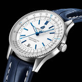 Buy Shop Breitling Navitimer Automatic 41mm White Dial Blue Leather Strap Watch for Men - A173263A1G1P1 USA Online