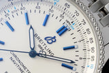 Buy Shop Breitling Navitimer Automatic 41mm White Dial Blue Leather Strap Watch for Men - A173263A1G1P1 USA Online
