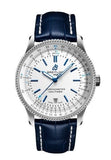 Buy Shop Breitling Navitimer Automatic 41mm White Dial Blue Leather Strap Watch for Men - A173263A1G1P1 USA Online