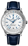 Buy Shop Breitling Navitimer Automatic 41mm White Dial Blue Leather Strap Watch for Men - A173263A1G1P1 USA Online