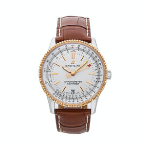 Buy Shop Breitling Navitimer Automatic 41mm White Dial Brown Leather Strap Mens Watch - U17326241G1P1 USA Online