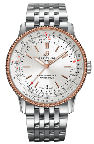 Buy Shop Breitling Navitimer Automatic 41mm White Dial Silver Stainless Steel Mens Watch - U17326211G1A1 USA Online