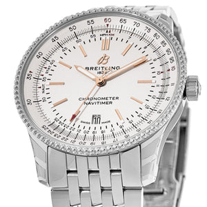Buy Shop Breitling Navitimer Automatic 41mm White Dial Stainless Steel Mens Watch - A17326211G1A1 USA Online