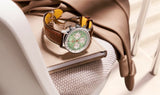 Buy Shop Breitling Navitimer B01 Chronograph 41 Green Dial Brown Leather Strap Watch for Men - AB0139211L1P1 USA Online