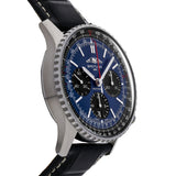 Buy Shop Breitling Navitimer B01 Chronograph 41 Blue Dial Black Leather Strap Watch for Men - AB0139241C1P1 USA Online