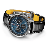Buy Shop Breitling Navitimer B01 Chronograph 41 Blue Dial Black Leather Strap Watch for Men - AB0139241C1P1 USA Online