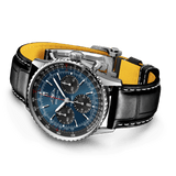 Buy Shop Breitling Navitimer B01 Chronograph 41 Blue Dial Black Leather Strap Watch for Men - AB0139241C1P1 USA Online