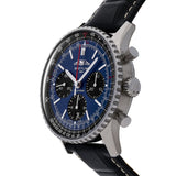 Buy Shop Breitling Navitimer B01 Chronograph 41 Blue Dial Black Leather Strap Watch for Men - AB0139241C1P1 USA Online