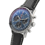 Buy Shop Breitling Navitimer B01 Chronograph 41 Blue Dial Black Leather Strap Watch for Men - AB0139241C1P1 USA Online