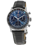 Buy Shop Breitling Navitimer B01 Chronograph 41 Blue Dial Black Leather Strap Watch for Men - AB0139241C1P1 USA Online