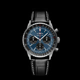 Buy Shop Breitling Navitimer B01 Chronograph 41 Blue Dial Black Leather Strap Watch for Men - AB0139241C1P1 USA Online