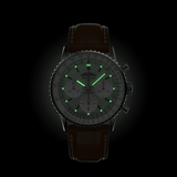 Buy Shop Breitling Navitimer B01 Chronograph 41 Green Dial Brown Leather Strap Watch for Men - AB0139211L1P1 USA Online