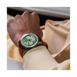 Buy Shop Breitling Navitimer B01 Chronograph 41 Green Dial Brown Leather Strap Watch for Men - AB0139211L1P1 USA Online