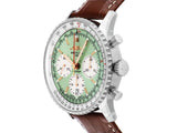 Buy Shop Breitling Navitimer B01 Chronograph 41 Green Dial Brown Leather Strap Watch for Men - AB0139211L1P1 USA Online