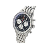 Buy Shop Breitling Navitimer B01 Chronograph 43 Black Dial Silver Steel Strap Watch for Men - AB0138211B1A1 USA Online