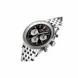 Buy Shop Breitling Navitimer B01 Chronograph 43 Black Dial Silver Steel Strap Watch for Men - AB0138211B1A1 USA Online