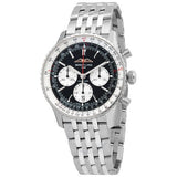 Buy Shop Breitling Navitimer B01 Chronograph 43 Black Dial Silver Steel Strap Watch for Men - AB0138211B1A1 USA Online