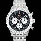 Buy Shop Breitling Navitimer B01 Chronograph 43 Black Dial Silver Steel Strap Watch for Men - AB0138211B1A1 USA Online