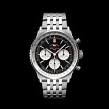 Buy Shop Breitling Navitimer B01 Chronograph 43 Black Dial Silver Steel Strap Watch for Men - AB0138211B1A1 USA Online