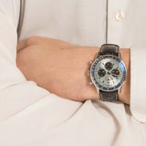 Buy Shop Breitling Navitimer B01 Chronograph 43 Blue Dial Black Leather Strap Watch for Men - AB0138241C1P1 USA Online