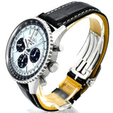 Buy Shop Breitling Navitimer B01 Chronograph 43 Blue Dial Black Leather Strap Watch for Men - AB0138241C1P1 USA Online