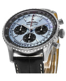 Buy Shop Breitling Navitimer B01 Chronograph 43 Blue Dial Black Leather Strap Watch for Men - AB0138241C1P1 USA Online