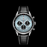 Buy Shop Breitling Navitimer B01 Chronograph 43 Blue Dial Black Leather Strap Watch for Men - AB0138241C1P1 USA Online