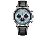 Buy Shop Breitling Navitimer B01 Chronograph 43 Blue Dial Black Leather Strap Watch for Men - AB0138241C1P1 USA Online