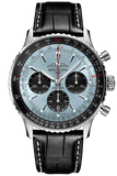 Buy Shop Breitling Navitimer B01 Chronograph 43 Blue Dial Black Leather Strap Watch for Men - AB0138241C1P1 USA Online